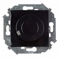 Светорегулятор-переключатель поворотный 15, 500 Вт, черный глянцевый |  код. 1591790-032 |  Simon